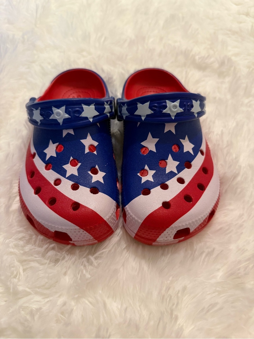 Kids American Flag Crocs